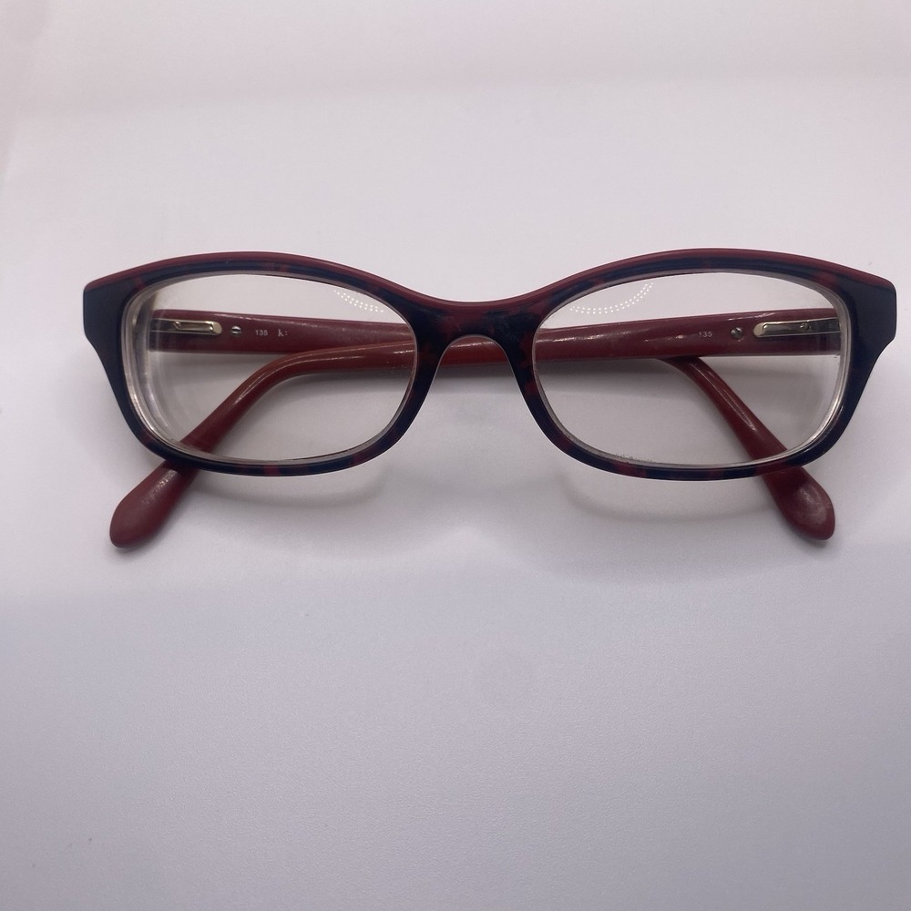 Kate Spade Eyeglasses Women FRAMES ONLY Full Rim 135 Red Black 600